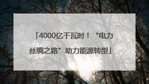 4000亿千瓦时！“电力丝绸之路”助力能源转型