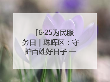 6·25为民服务日｜珠晖区：守护百姓好日子 一心为民零距离