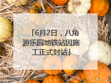 6月2日，八角游乐园地铁站因施工正式封站