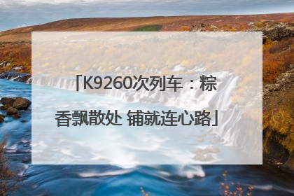 K9260次列车：粽香飘散处 铺就连心路